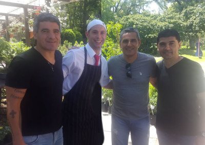 Ariel Ortega, Hernan Díaz y Víctor Zapata