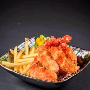 Ebi Furai con Papas Fritas
