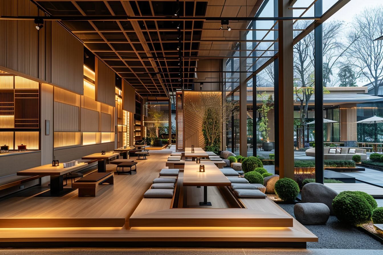Restaurante del Jardín Japonés, interior