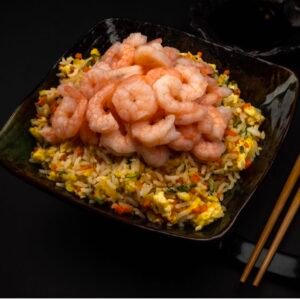 Wok de Arroz con Camarones